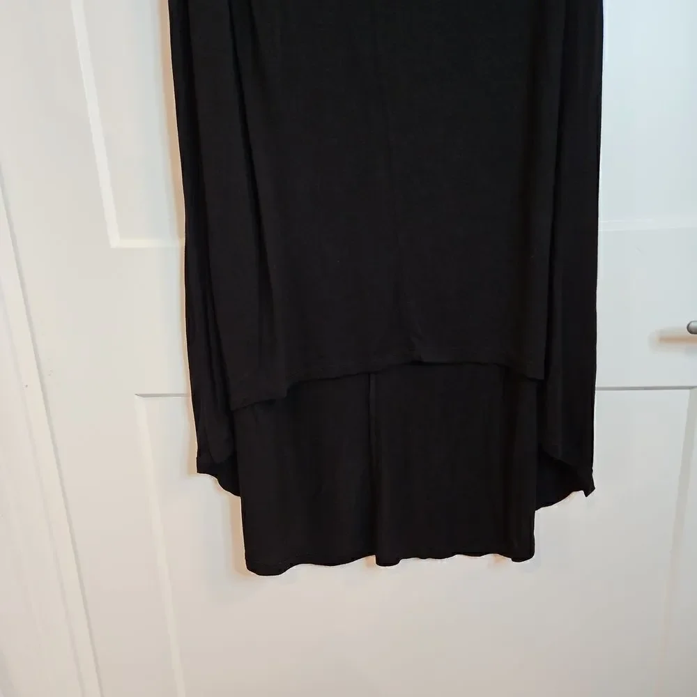 🌹Black lightweight high low skirt sz 1X